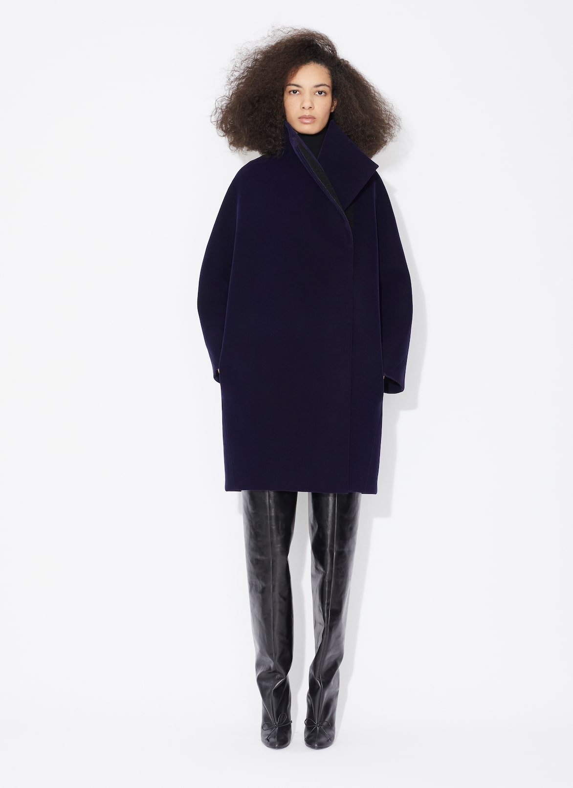ROUND COAT ALAÏA BLUE JEANS ROUND COAT